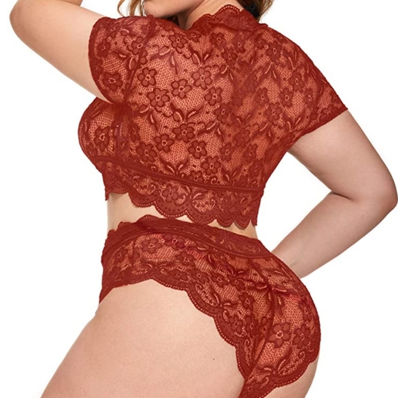 🍉Red Plus Size Lingerie Set ❤️ - Picture 4 of 5